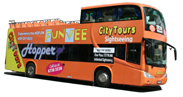 FunVee Double Decker Closed Top Bus